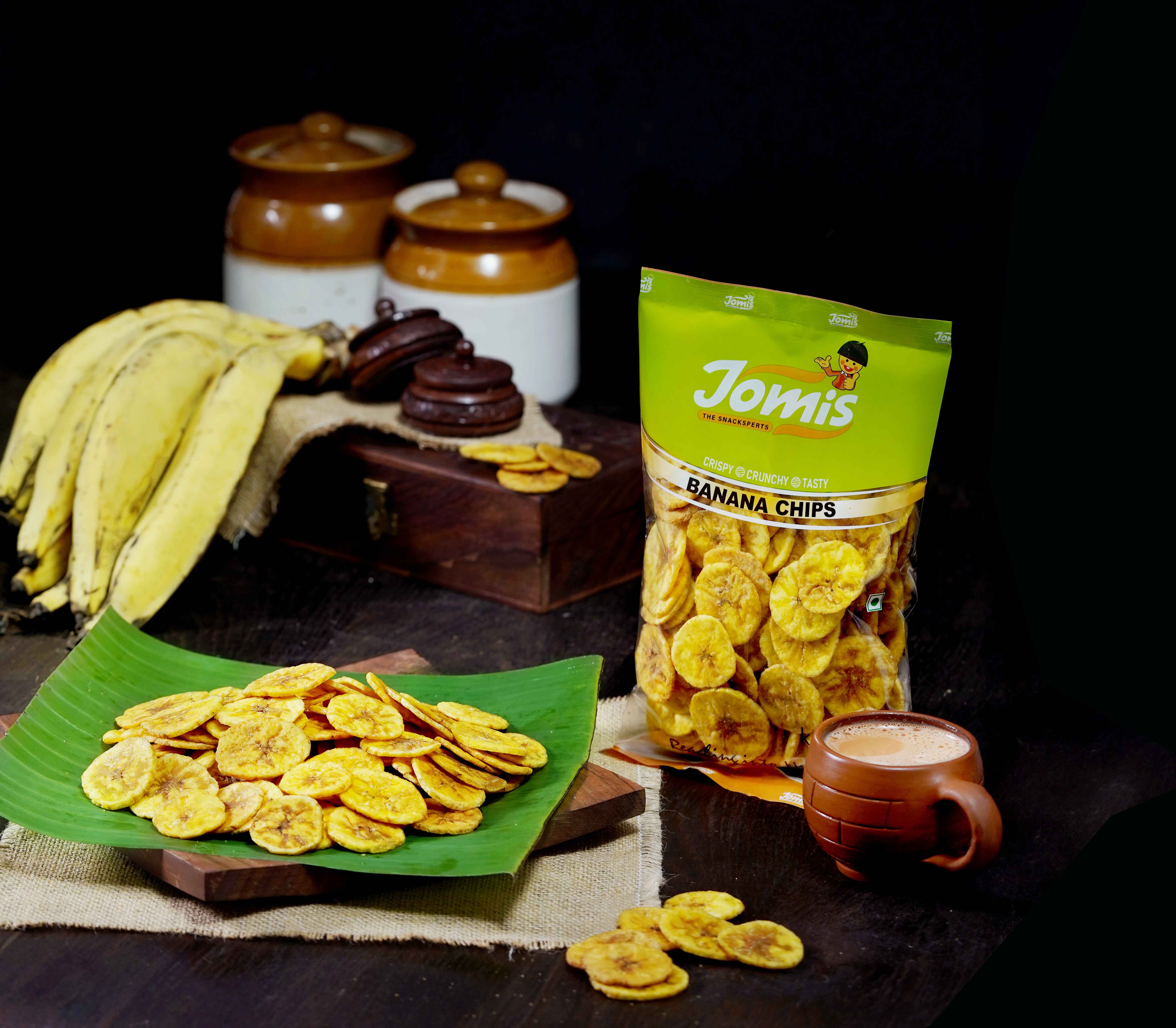 Ripe Banana chips round