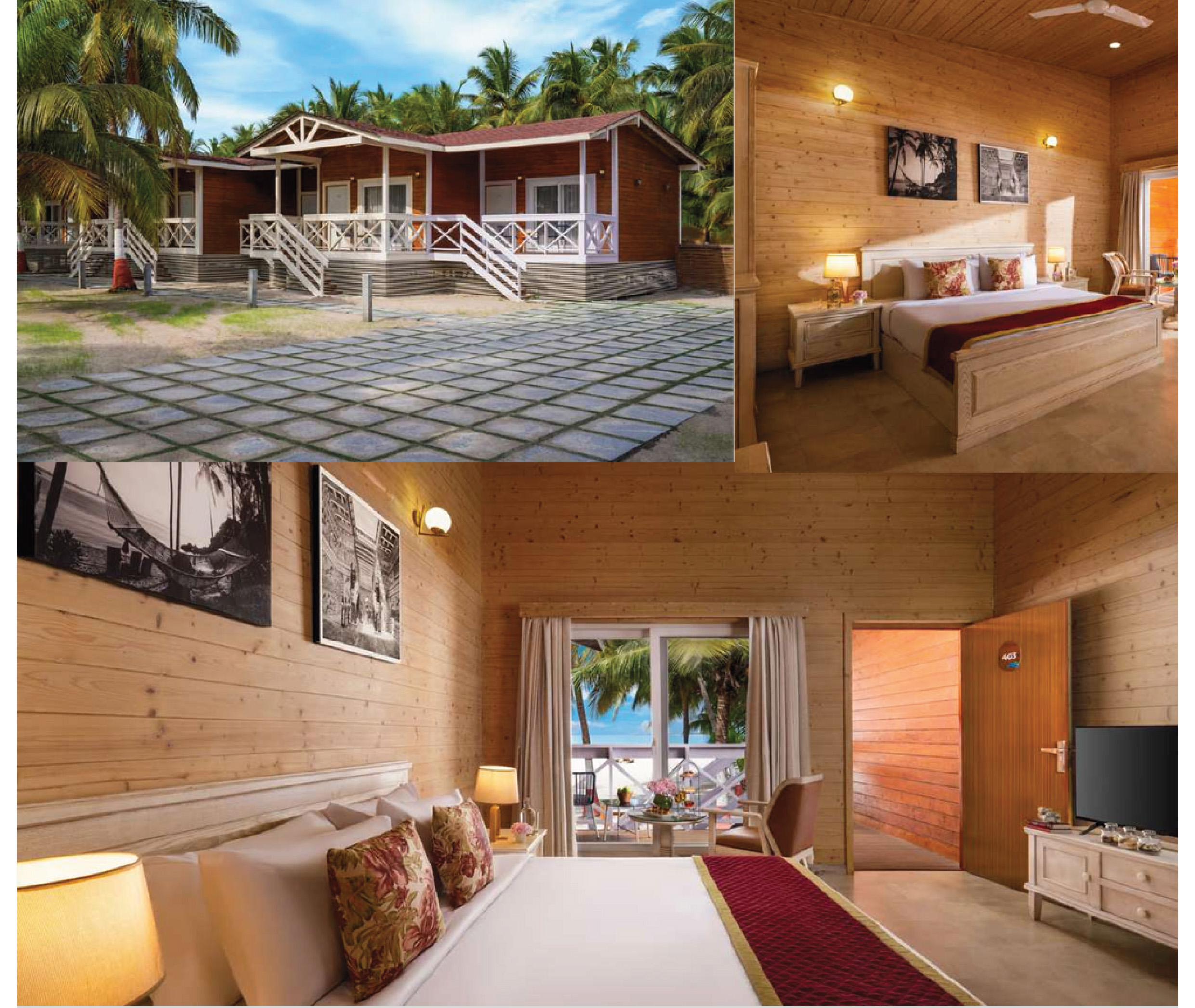 BANGARAM RESORT- Premium Sea View King Bed Cottage